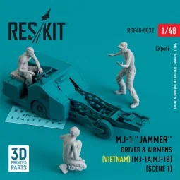 MJ-1 Jammer Driver & airmens (Vietnam) (MJ-1A, MJ-1B) (scene 1) (3 ...