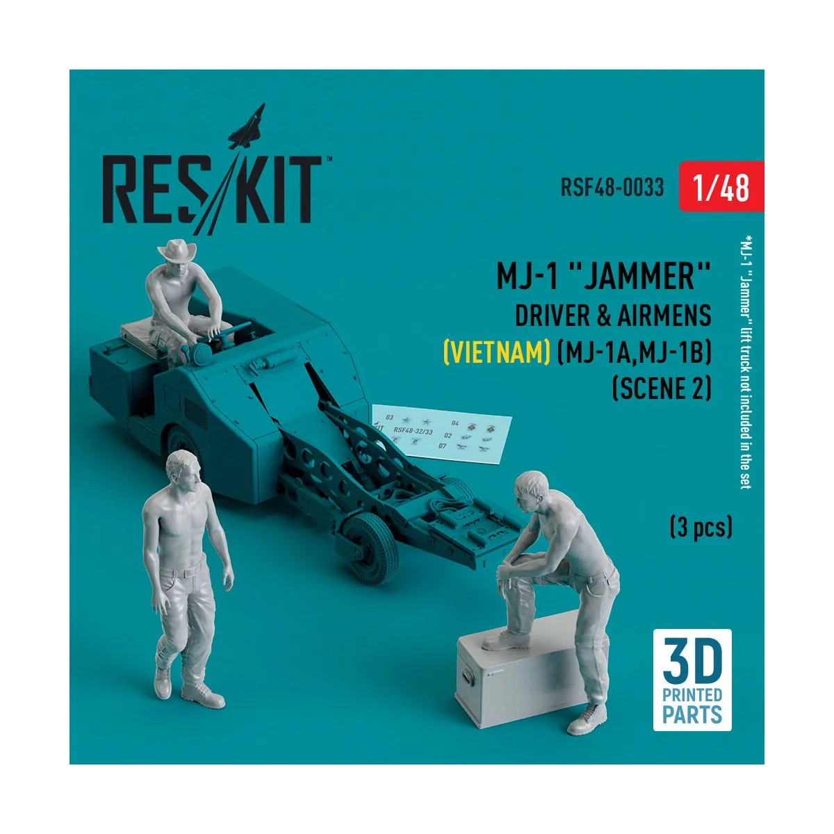 MJ-1 Jammer Driver & airmens (Vietnam) (MJ-1A, MJ-1B) (scene 2) (3 ...