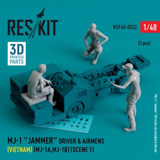 MJ-1 Jammer Driver & airmens (Vietnam) (MJ-1A, MJ-1B) (scene 1) (3 ...