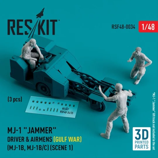 MJ-1 Jammer Driver & airmens (Gulf War) (MJ-1B, MJ-1B/C) (scene 1) ...