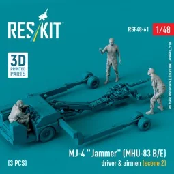 MJ-4 Jammer (MHU-83 B/E) driver & airmen (scene 2) (3 pcs) (3D Prin... 2