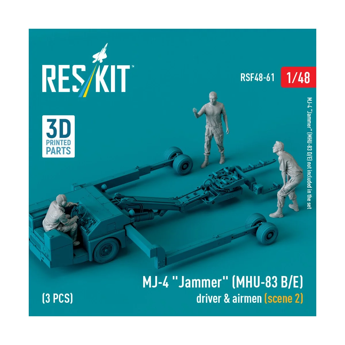 MJ-4 Jammer (MHU-83 B/E) driver & airmen (scene 2) (3 pcs) (3D Prin...