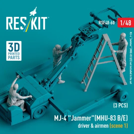 MJ-4 Jammer (MHU-83 B/E) driver & airmen (scene 1) (3 pcs) (3D Prin...