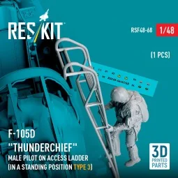 F-105 (D, F, G) Thunderchief male pilot on access ladder (type 3) (... 2