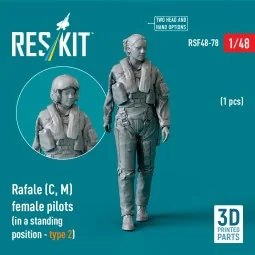 Rafale (C, M) female pilot (in a standing position - type 2) (1 pcs...