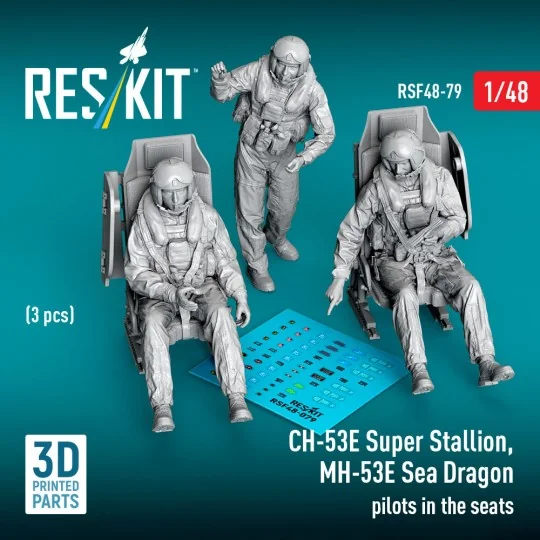 CH-53E Super Stallion, MH-53E Sea Dragon pilots in the seats (3 pcs... CH-53E Super Stallion, MH-53E Sea Dragon pilots in the seats (3 pcs...