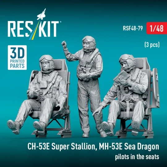 CH-53E Super Stallion, MH-53E Sea Dragon pilots in the seats (3 pcs... CH-53E Super Stallion, MH-53E Sea Dragon pilots in the seats (3 pcs...