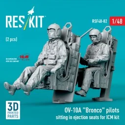 OV-10A Bronco pilots sitting in ejection seats for ICM kit (2 pcs) ... 2