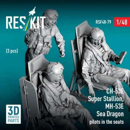 CH-53E Super Stallion, MH-53E Sea Dragon pilots in the seats (3 pcs...