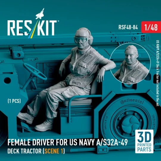 Female driver for US NAVY A/S32A-49 Deck Tractor (scene 1) (1 pcs) ...