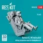 Rafale (C, M) male pilot sitting in ejection seat for HobbyBoss kit...