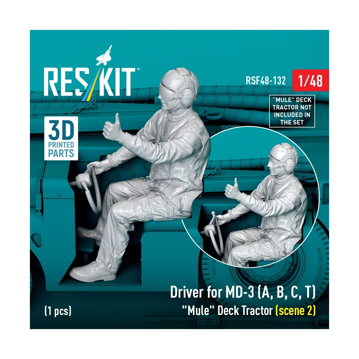Driver for MD-3 (A, B, C, T) Mule Deck Tractor (scene 2) (1 pcs) (3...