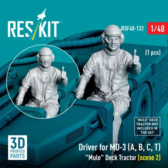 Driver for MD-3 (A, B, C, T) Mule Deck Tractor (scene 2) (1 pcs) (3...