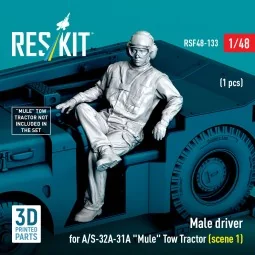Male driver for A/S-32A-31A Mule Tow Tractor (scene 1) (1 pcs) (3D ... 2