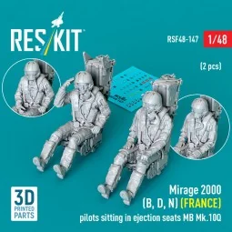 Mirage 2000 (B, D, N) (FRANCE) pilots sitting in ejection seats MB ...