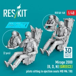 Mirage 2000 (B, D, N) (GREECE) pilots sitting in ejection seats MB ...