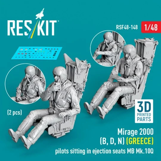 Mirage 2000 (B, D, N) (GREECE) pilots sitting in ejection seats MB ...