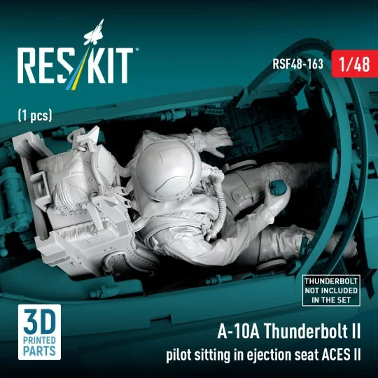 A-10A Thunderbolt II pilot sitting in ejection seat ACES II (1 pcs)...