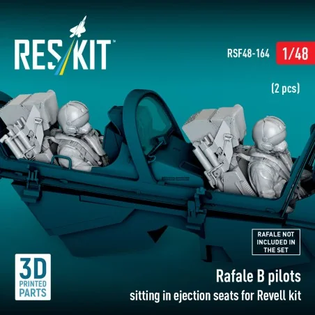Rafale B pilots sitting in ejection seats for Revell kit (2 pcs) (3...
