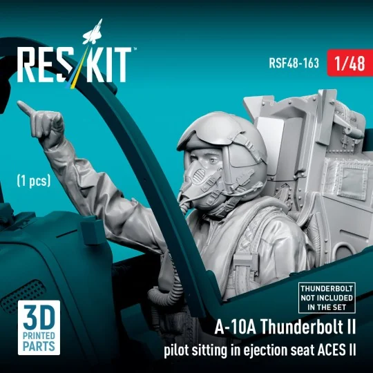 A-10A Thunderbolt II pilot sitting in ejection seat ACES II (1 pcs)...