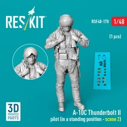 A-10C Thunderbolt II pilot (in a standing position - scene 2) (1 pc...