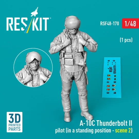 A-10C Thunderbolt II pilot (in a standing position - scene 2) (1 pc... A-10C Thunderbolt II pilot (in a standing position - scene 2) (1 pc...
