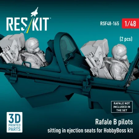Rafale B pilots sitting in ejection seats for HobbyBoss kit (2 pcs)...