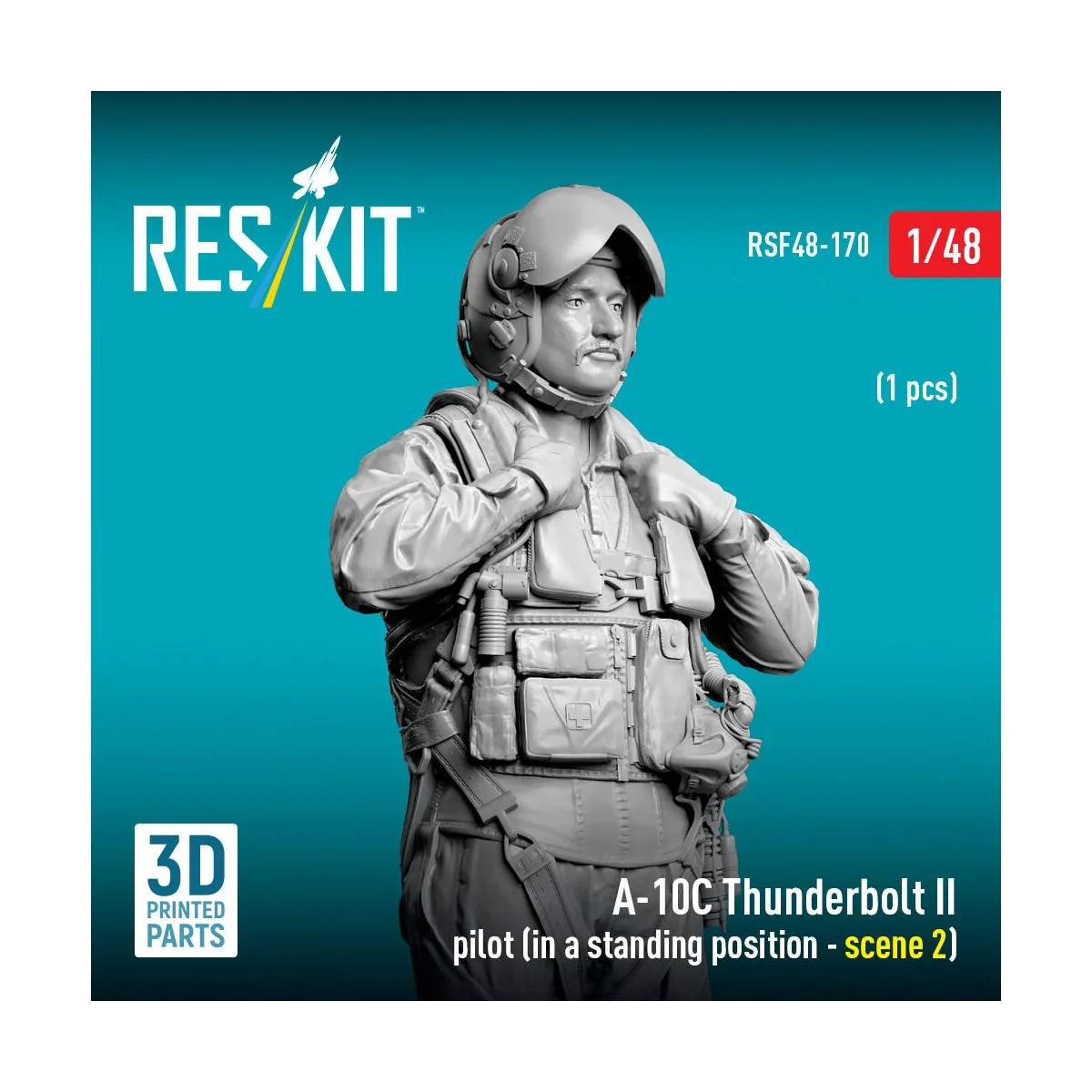 A-10C Thunderbolt II pilot (in a standing position - scene 2) (1 pc... A-10C Thunderbolt II pilot (in a standing position - scene 2) (1 pc...