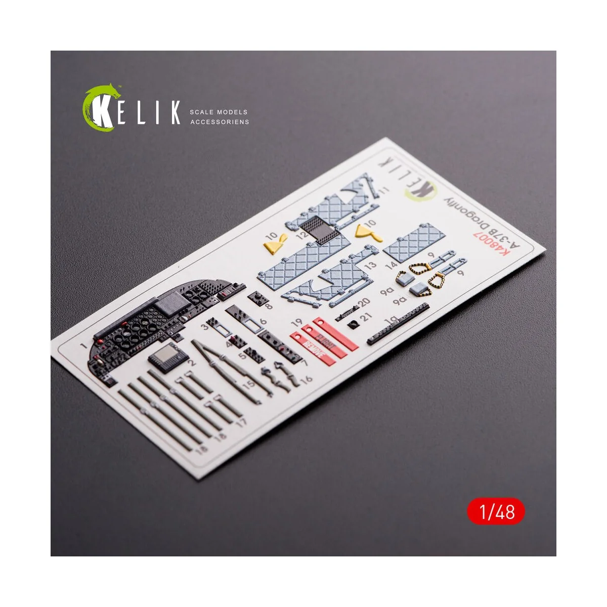 A-37B Dragonfly interior 3D decals for Trumpeter kit, 1/48 - Kelik ...