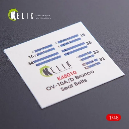 OV-10D+ Bronco interior 3D decals for ICM kit, 1/48 - Kelik K48011