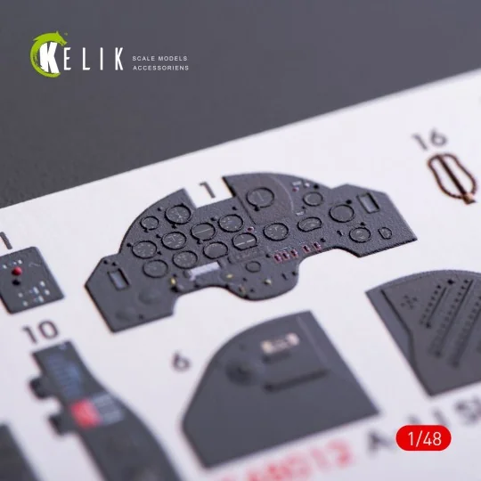 A-1J Skyraider interior 3D decals for Tamiya kit, 1/48 - Kelik K48012