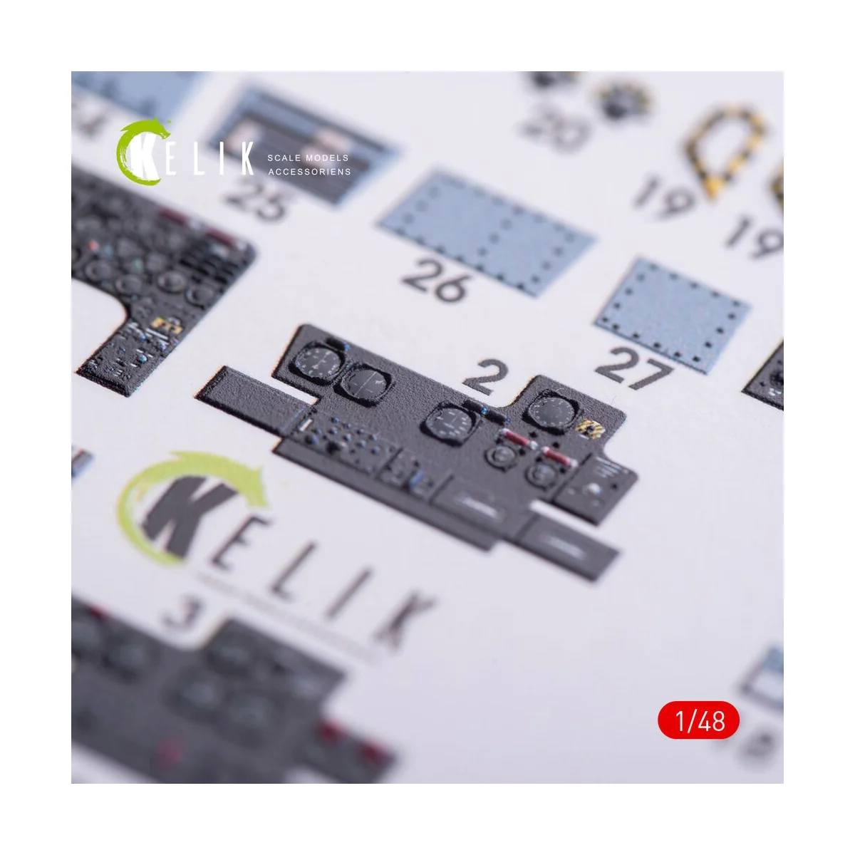 OV-10A Bronco interior 3D decals for ICM kit, 1/48 - Kelik K48010