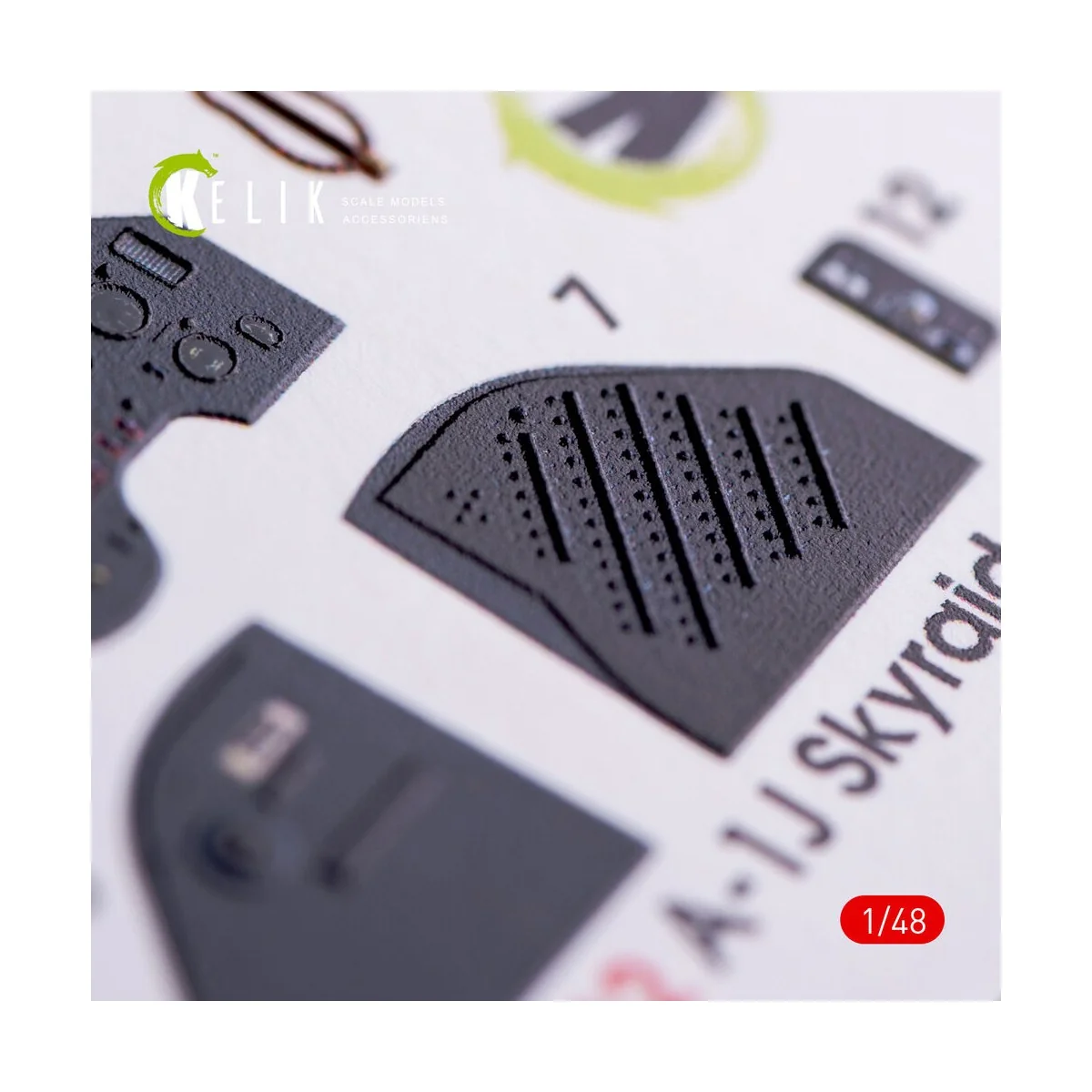 A-1J Skyraider interior 3D decals for Tamiya kit, 1/48 - Kelik K48012