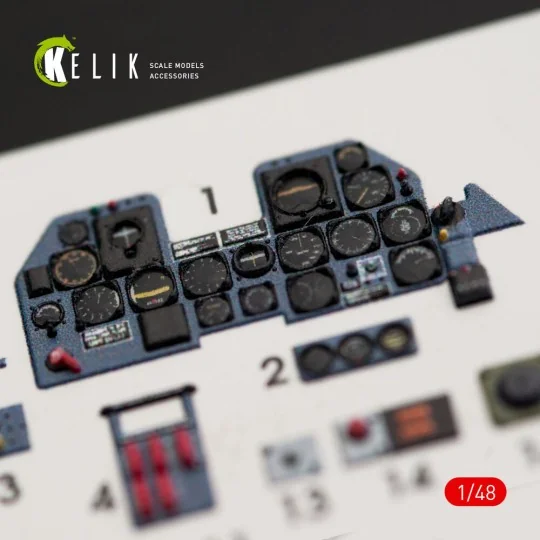 P-47M Thunderbolt interior 3D decals for Tamiya kit, 1/48 - Kelik K...