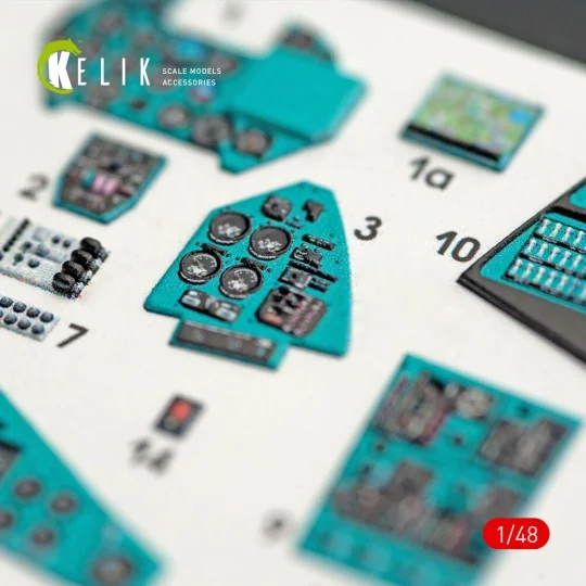 MI-24V interior 3D decals for Zvezda kit, 1/48 - Kelik K48023