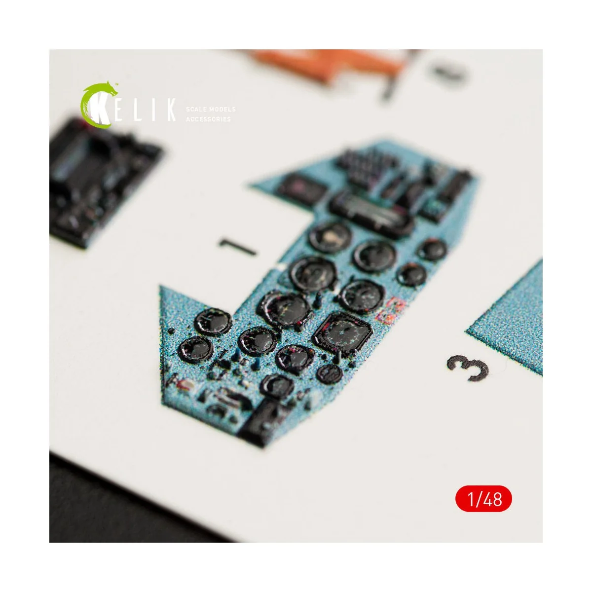 SU-25UB interior 3D decals for Smer/KP kit, 1/48 - Kelik K48026