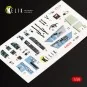 F/A-18A Hornet interior 3D decals for Kinetic kit, 1/48 - Kelik K48028