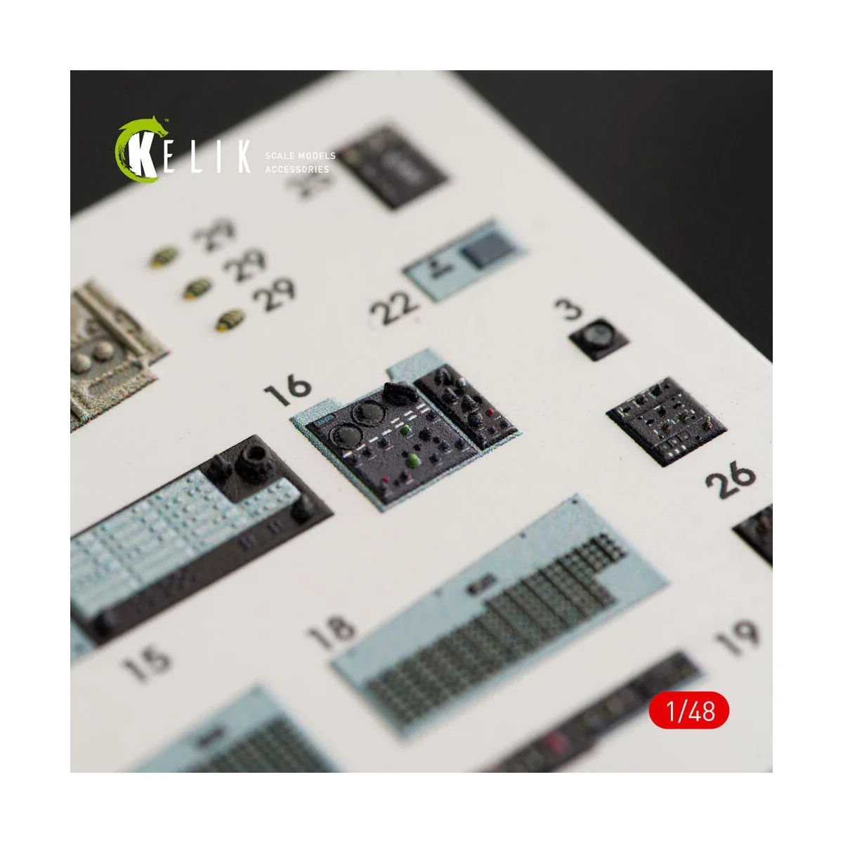 F-4B interior 3D decals for Tamiya kit, 1/48 - Kelik K48027