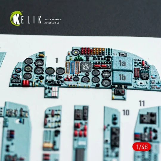 SU-24 interior 3D decals for Trumpeter kit, 1/48 - Kelik K48025