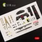 F-104G Starfighter early type interior 3D decals for Hasegawa kit, ...