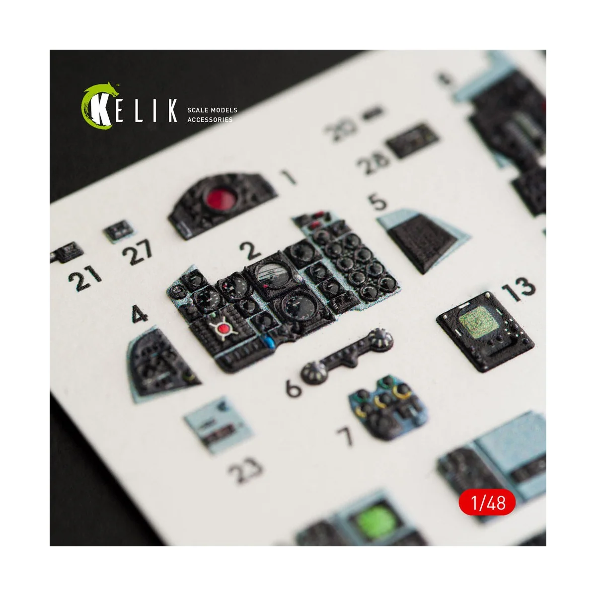 F-4B interior 3D decals for Tamiya kit, 1/48 - Kelik K48027
