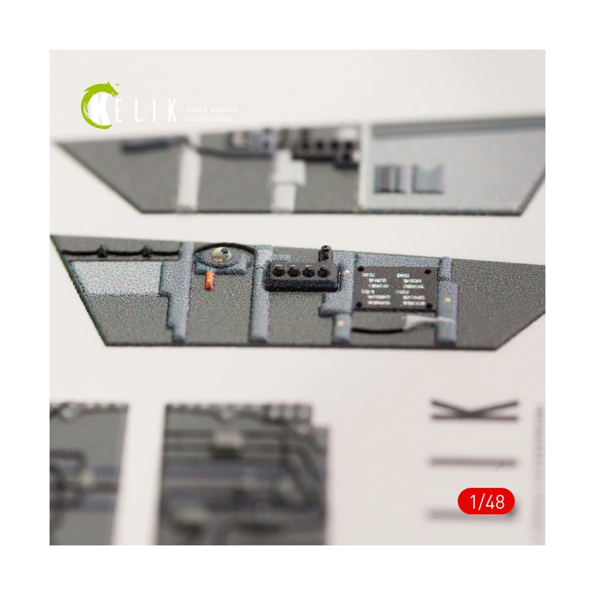 F/A-18B Hornet interior 3D decals for Kinetic kit, 1/48 - Kelik K48033