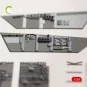 F/A-18B Hornet interior 3D decals for Kinetic kit, 1/48 - Kelik K48033