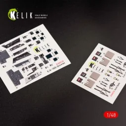EA-18G Growler interior 3D decals for MENG kit, 1/48 - Kelik K48036 2