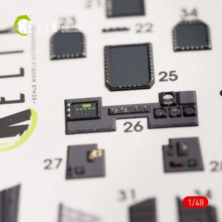EA-18G Growler interior 3D decals for MENG kit, 1/48 - Kelik K48036