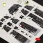 F-16I Sufa interior 3D decals for Kinetic kit, 1/48 - Kelik K48038