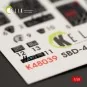 SBD-4 Dauntless interior 3D decals for Hasegawa kit, 1/48 - Kelik K...