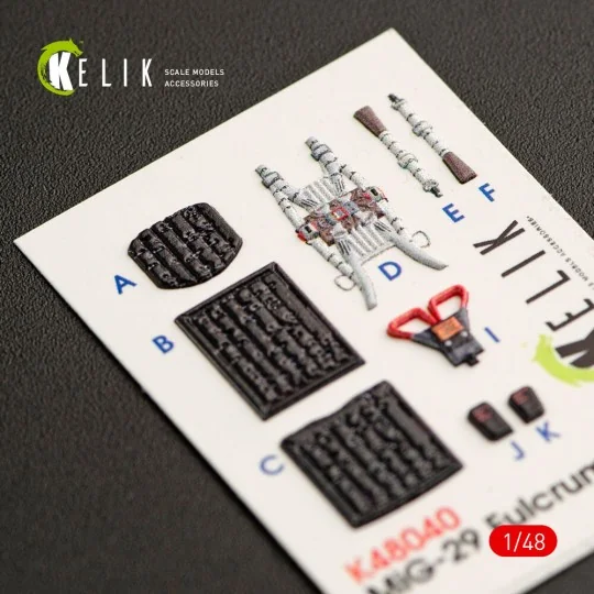 MiG-29A (9-12) Fulcrum interior 3D decals for GWH kit, 1/48 - Kelik...