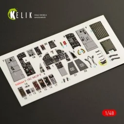 F-15C MSIP II Eagle interior 3D decals for GWH kit, 1/48 - Kelik K4...