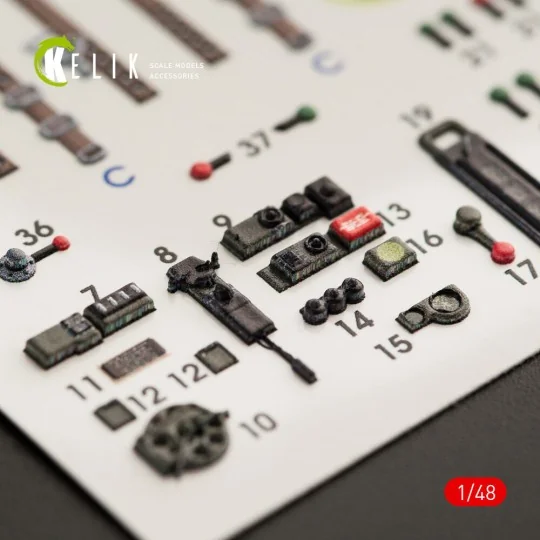 Bristol Beaufort Mk.1 type 2 interior 3D decals for ICM kit, 1/48 -...